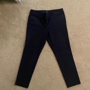 Loft Marisa Skinny Navy Blue Professional Slacks